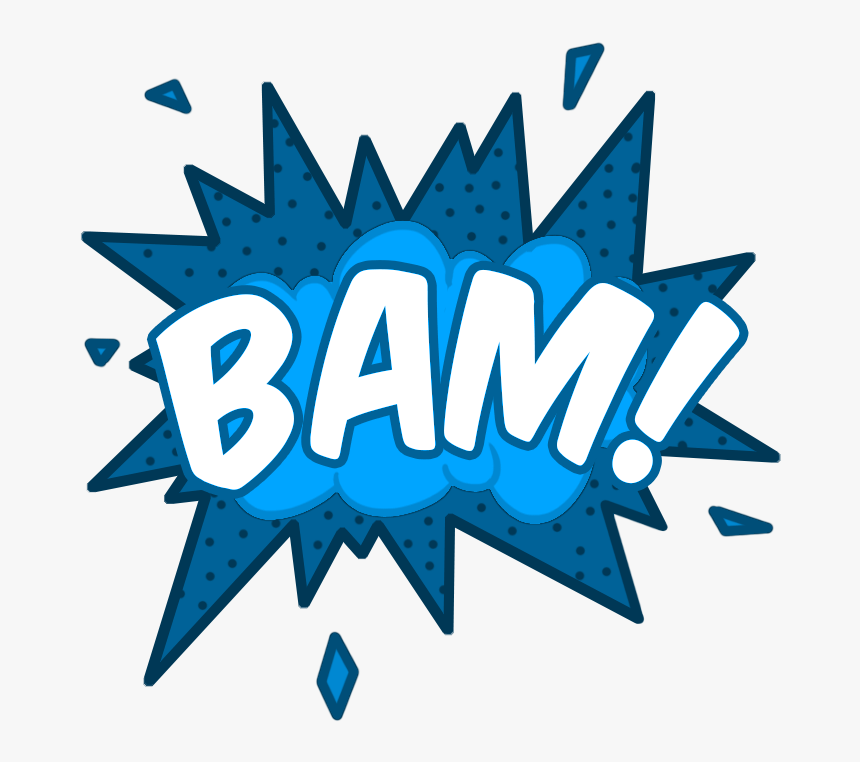 Pow Png Comic Bubble - Bam Icon, Transparent Png