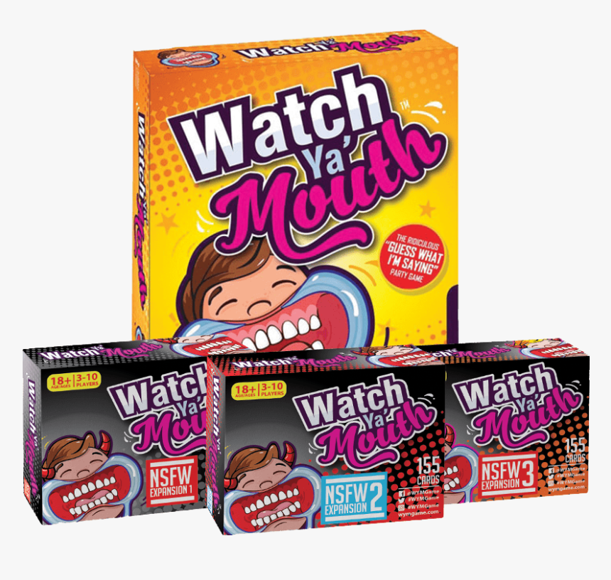 Adult Game Bundle - Watch Your Mouth Board Game, HD Png Download