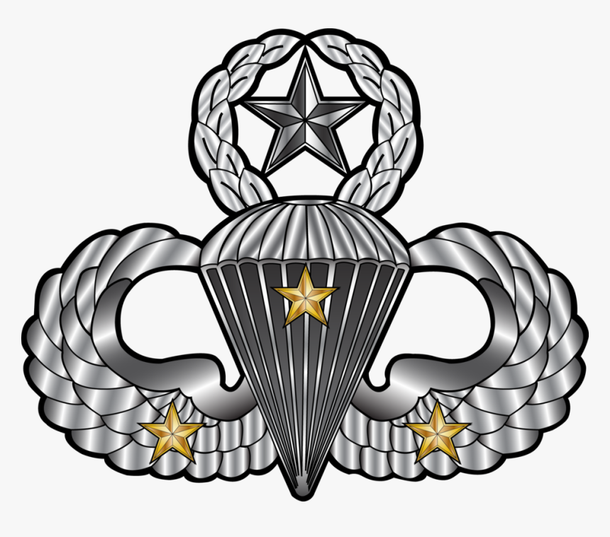 Transparent Jump Clipart - Airborne Combat Jump Wings, HD Png Download