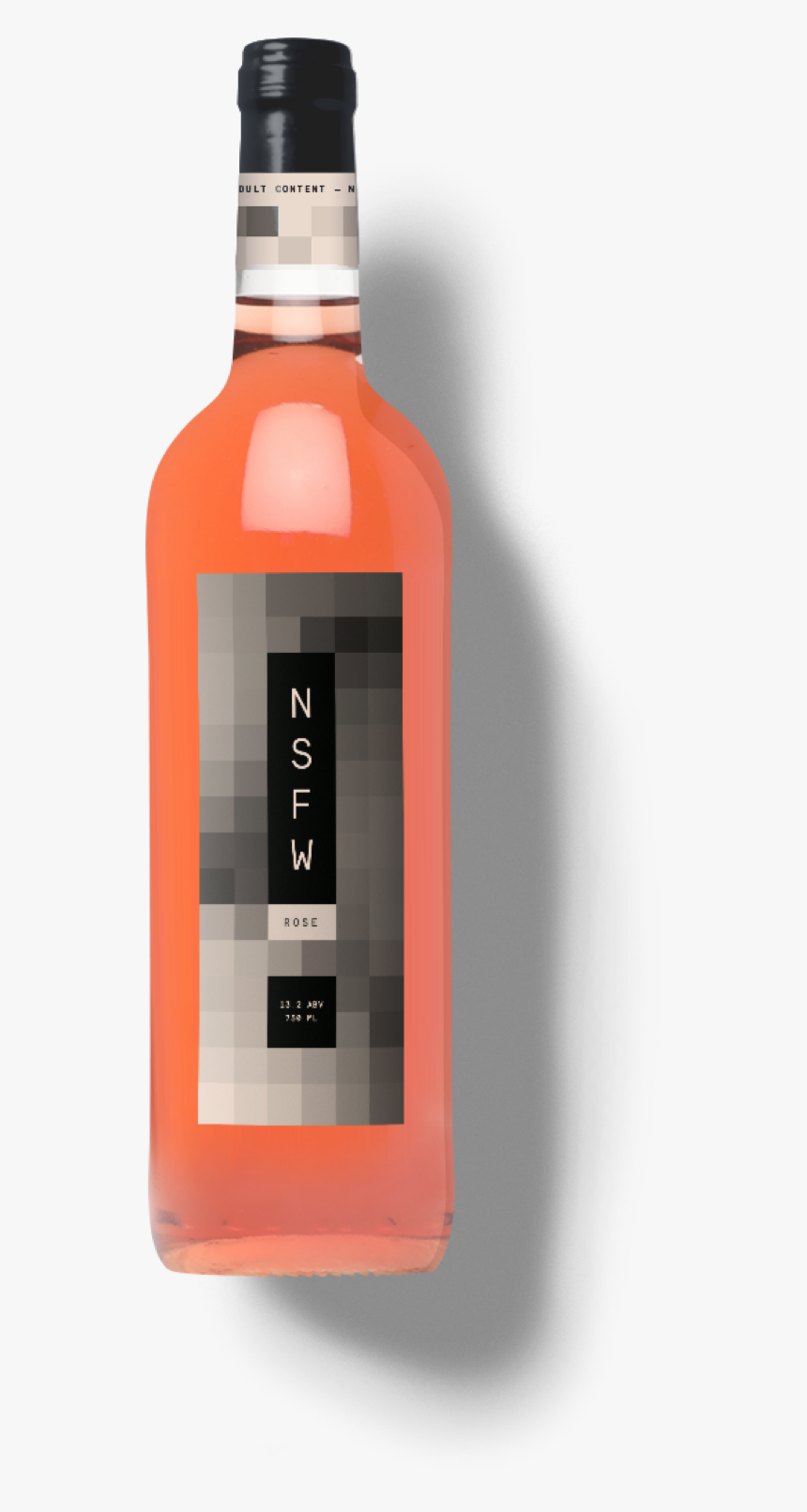 Nsfw Rose Wine - Glass Bottle, HD Png Download