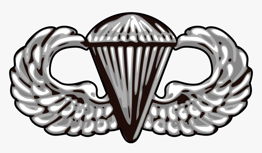 Us Army Airborne Basic Parachutist Badge-vector - Us Army Parachutist Badge, HD Png Download