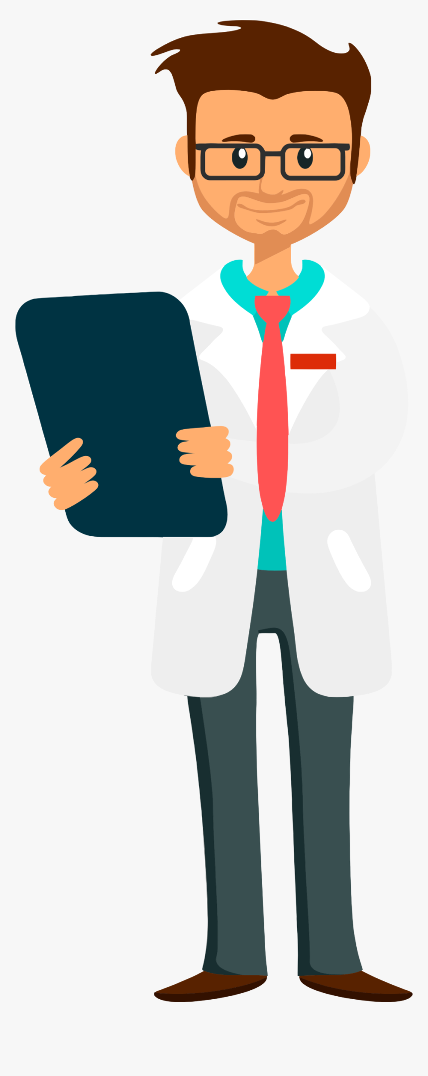 Clipart - Doctor Holding Clipboard Clipart, HD Png Download
