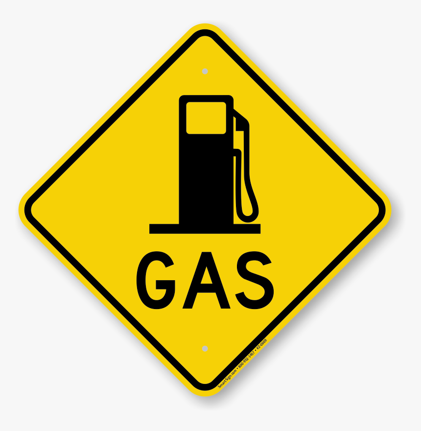Clip Art Gas Station Symbols - Winding Road Sign Png, Transparent Png