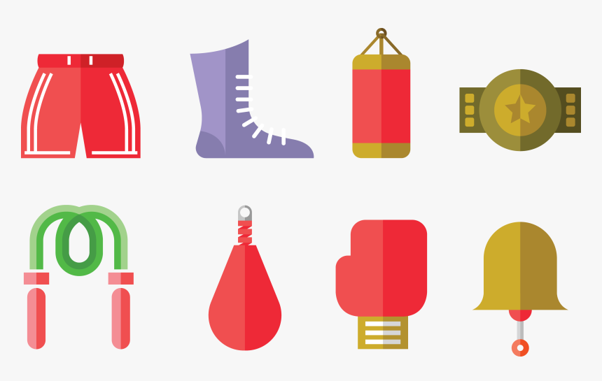 Vector Free Stock Boxing Glove Muay Thai Icon - Boxing Glove, HD Png Download