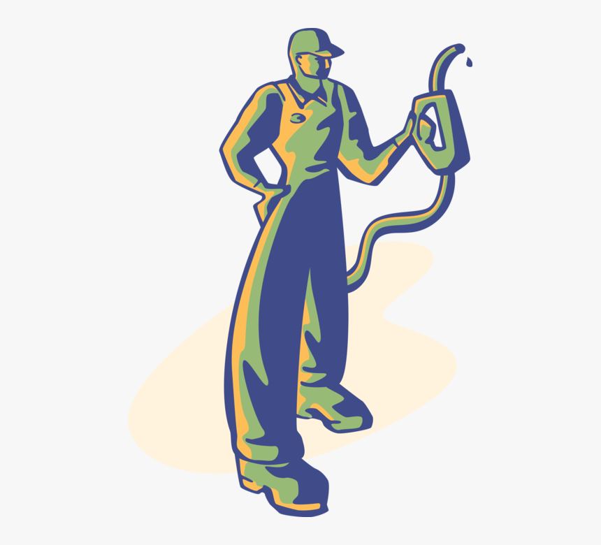Gas Clipart Service Station - Gas Attendant Clipart Png, Transparent Png
