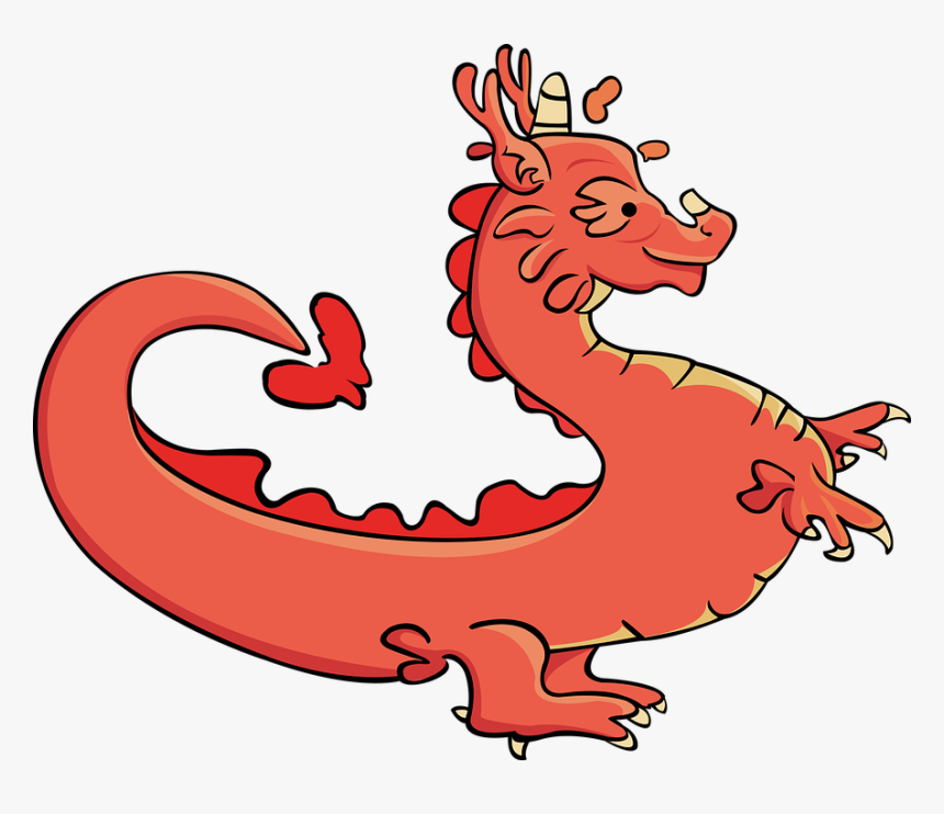 Dragon, Fire Dragon, Elemental, Magic, Fantasy, Monster, HD Png Download