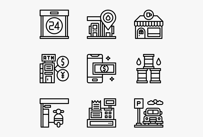 Gas Station - Project Management Vector Icon, HD Png Download