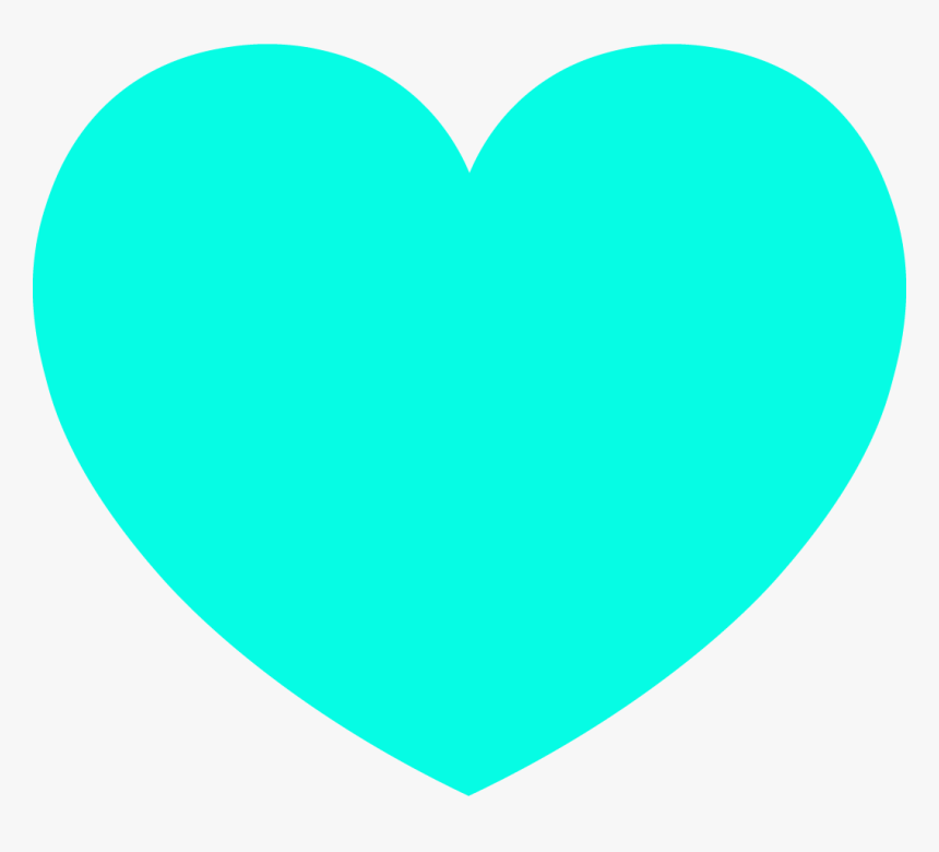 Transparent Heart Background Png - Transparent Light Blue Heart, Png Download