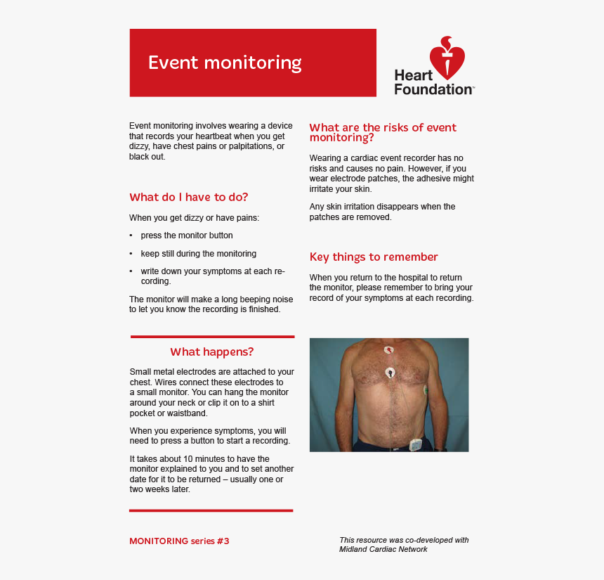 Transparent Heartbeat Monitor Png - High Cholesterol Brochure, Png Download