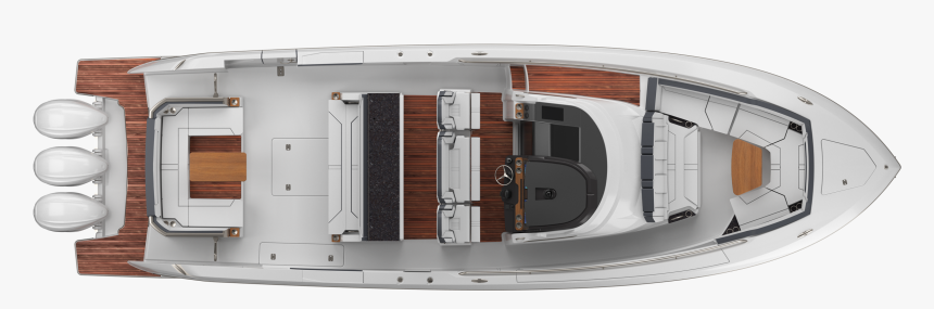 43 Ls Exterior Plan View Without Hardtop - Luxury Yacht, HD Png Download