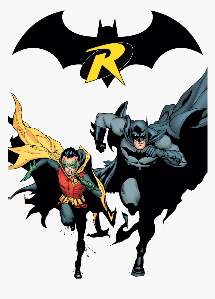 Damian Robin Wayne Dick Batman Grayson Batman And Robin - Batman Dick Grayson And Robin Damian Wayne, HD Png Download