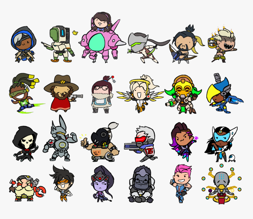 Smol Overwatch Characters, HD Png Download