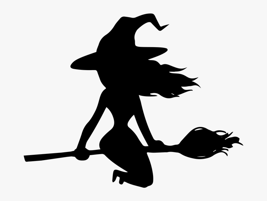Portable Network Graphics Clip Art Silhouette Witchcraft - Free Halloween Witch Clip Art, HD Png Download