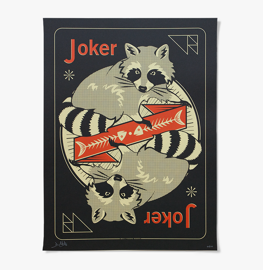 Raccoon Poster - Retro Racoon Poster, HD Png Download