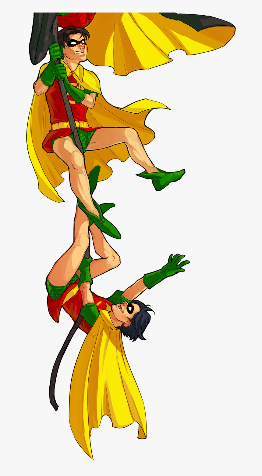 My Art Robin Dick Grayson Jason Todd Damian Wayne Tim - Damian Wayne And Jason Todd, HD Png Download