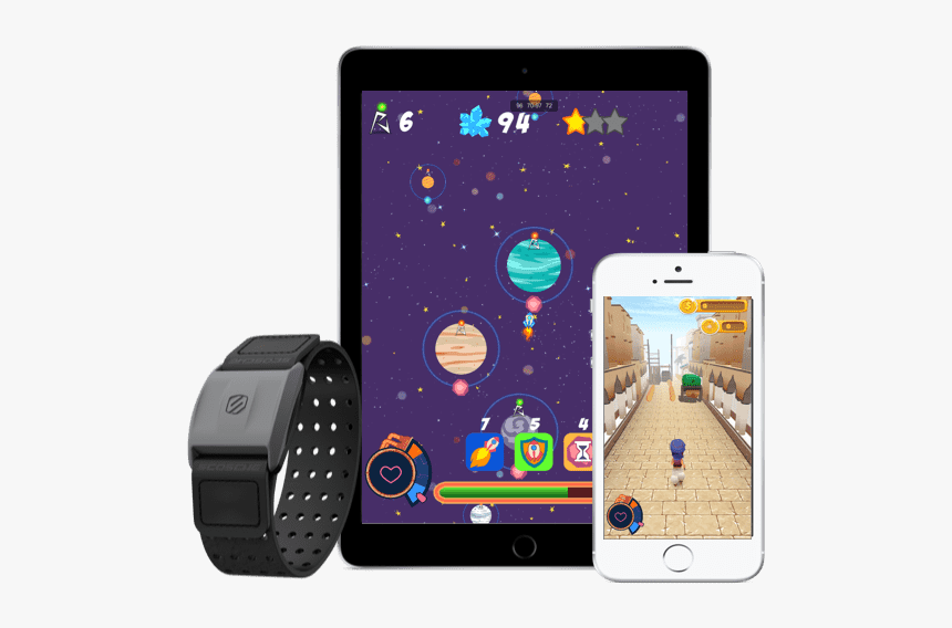 The Mightier Heart Rate Monitor And Games - Smartphone, HD Png Download