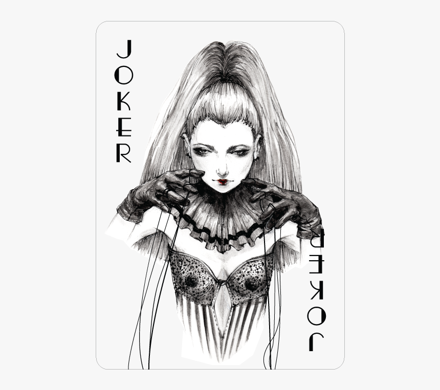 Fashion Illustration Using Cards, HD Png Download