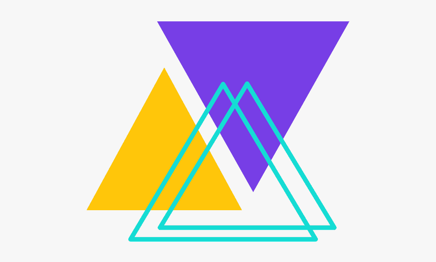 #png #tumblr #geometric #kpop #triangle #yellow #purple - Blue And Yellow Triangles Png, Transparent Png