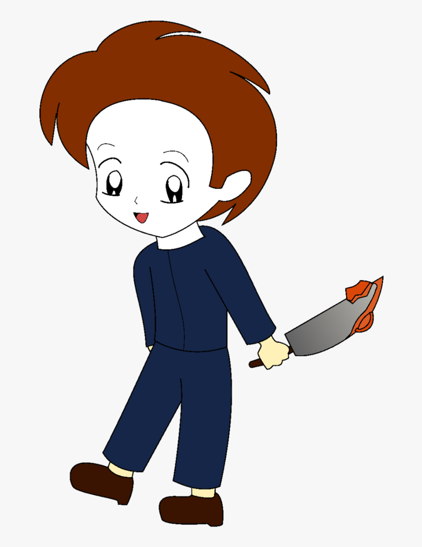 Chibi Michael Myers By Chicktristen94 - Michael Myers En Chibi, HD Png Download