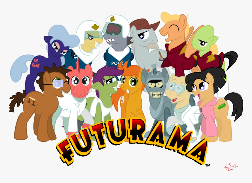 Poi C Tm Pinkie Pie Twilight Sparkle Fluttershy Rarity - My Little Pony Futurama, HD Png Download