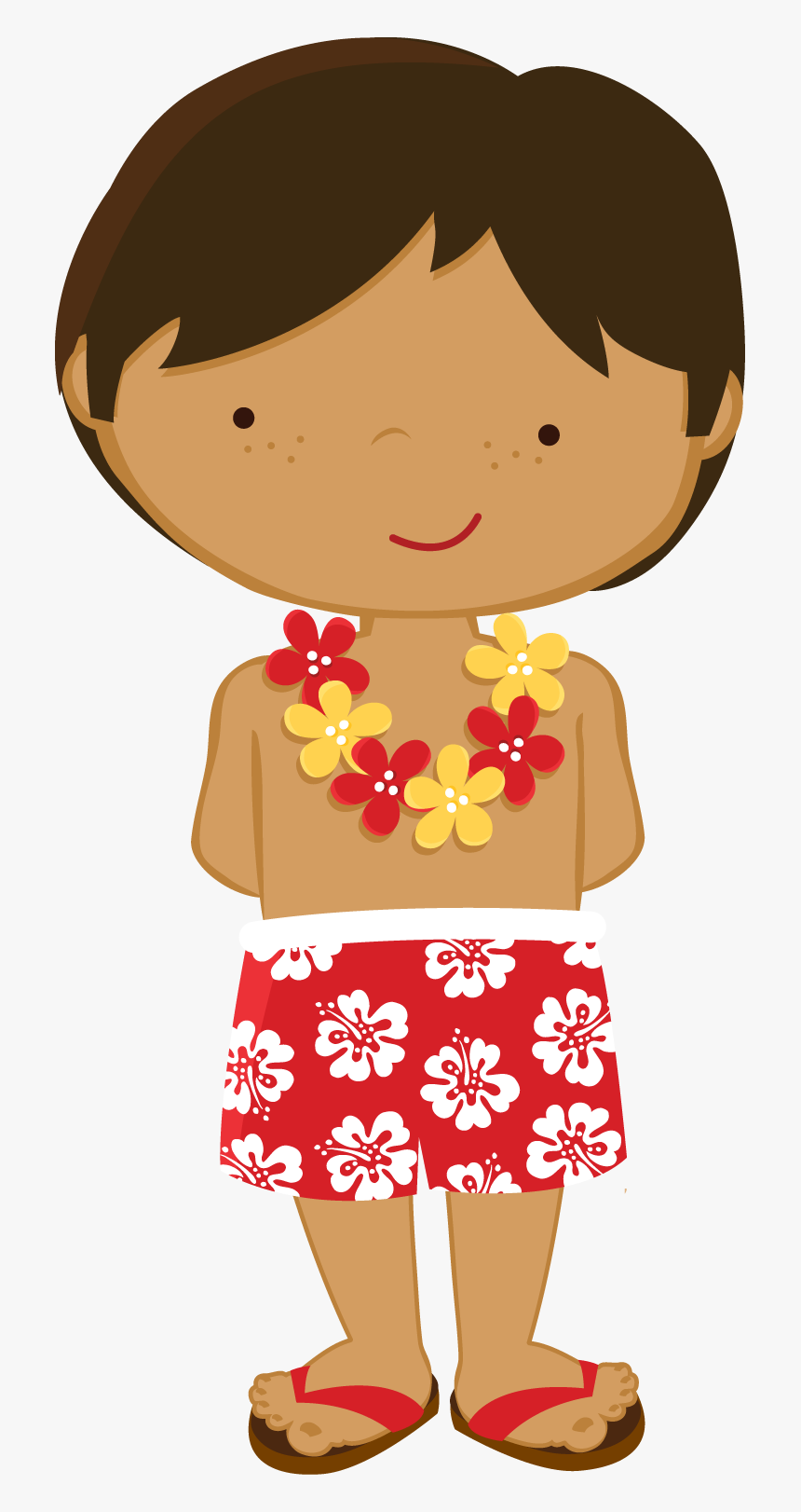 Hawaiian Boy Clip Art, HD Png Download , Transparent Png Image PNGitem