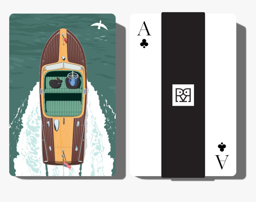 Rkr Boathouse Classic Boat I Playing Cards - Playing Card, HD Png Download