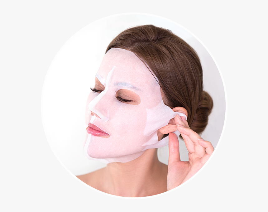 Transparent Masks Makeup - Mask On Girl Face, HD Png Download