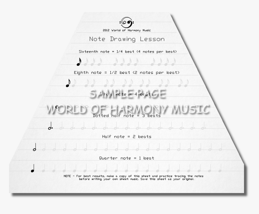 Note Drawing Lesson - Frere Jacques German, HD Png Download