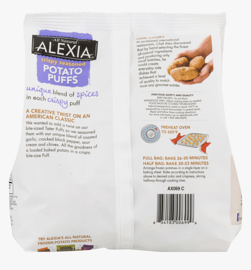 Alexia Potato Puffs Ingredients, HD Png Download