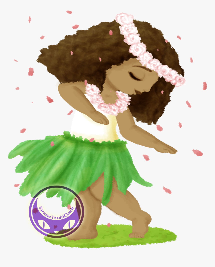 A Little Hawaiian Dancer I Made For The Group Character - Illustration, HD Png Download