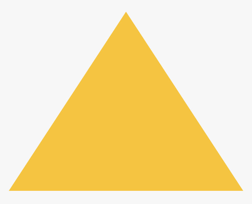 Yellow Triangle No Background, HD Png Download , Transparent Png Image ...