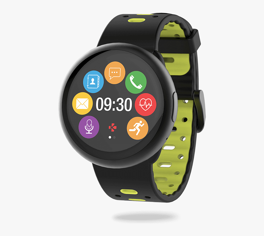 Smartwatch With Circular Color Touchscreen And Heart-rate - Mykronoz Smartwatch Zeround 2, HD Png Download