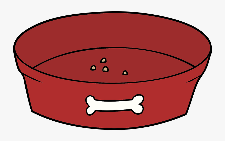 Dog Food Bowl Png - Cartoon, Transparent Png