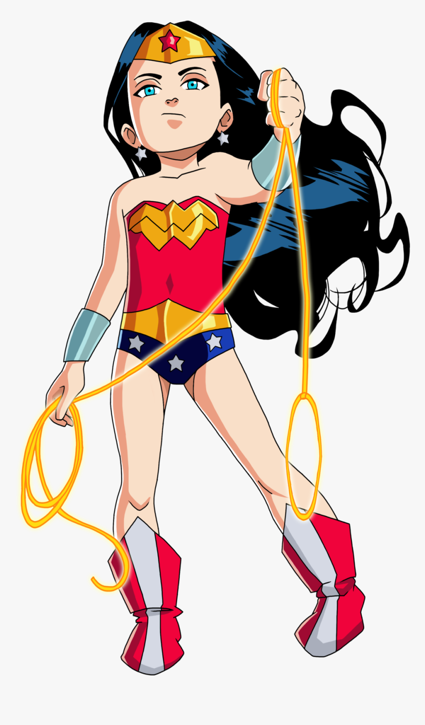 Cartoon,fictional Woman,clip Art,justice - Clipart Wonder Woman Png, Transparent Png