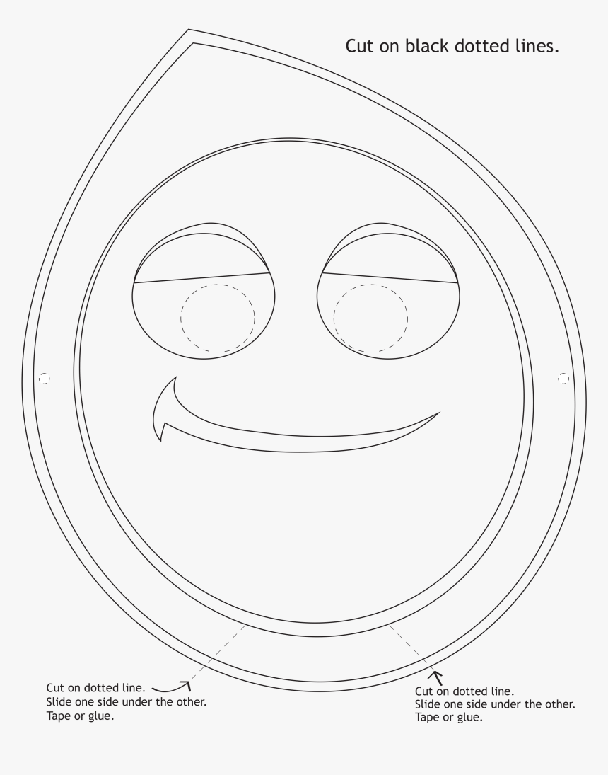 Drawing Halloween Mask - Circle, HD Png Download
