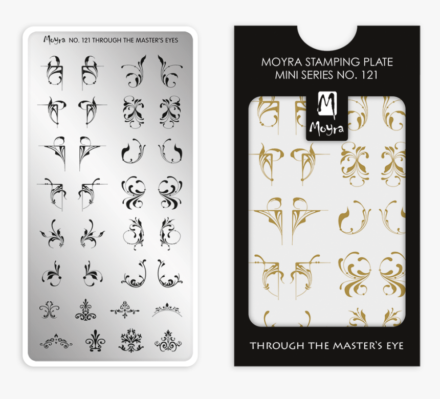 Moyra Mini Stamping Plate 121 Through The Master S - Moyra Körömlakk, HD Png Download