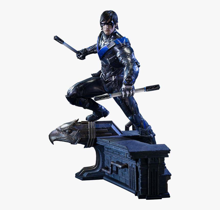 Batman Arkham Knight Nightwing Statue, HD Png Download