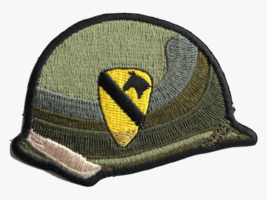 1st Cavalry Division Helmet Patch - 1st Cavalry Division, HD Png Download