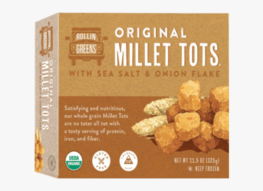 18 - Rollin Greens Millet Tots, HD Png Download
