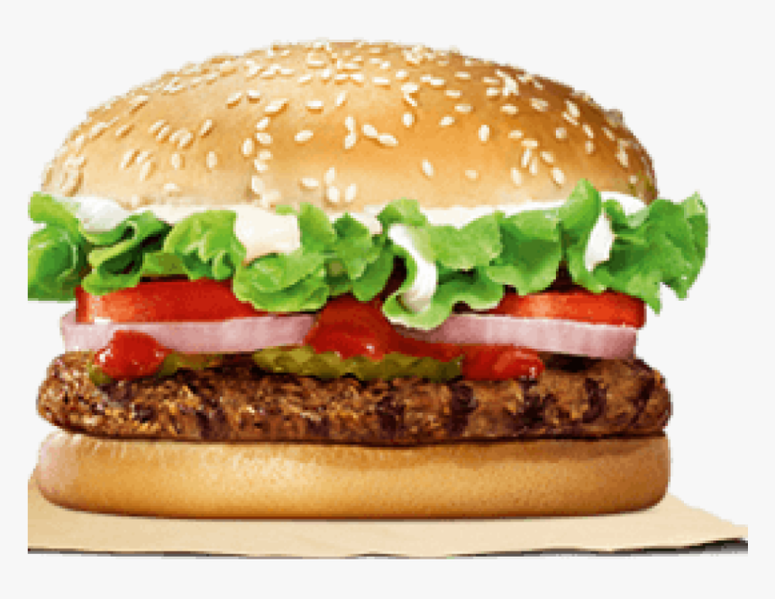 Whopper Hamburger Burger King Fast Food Restaurant - Burger King Burger Png, Transparent Png