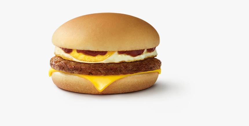 Burger With Egg Top Png, Transparent Png