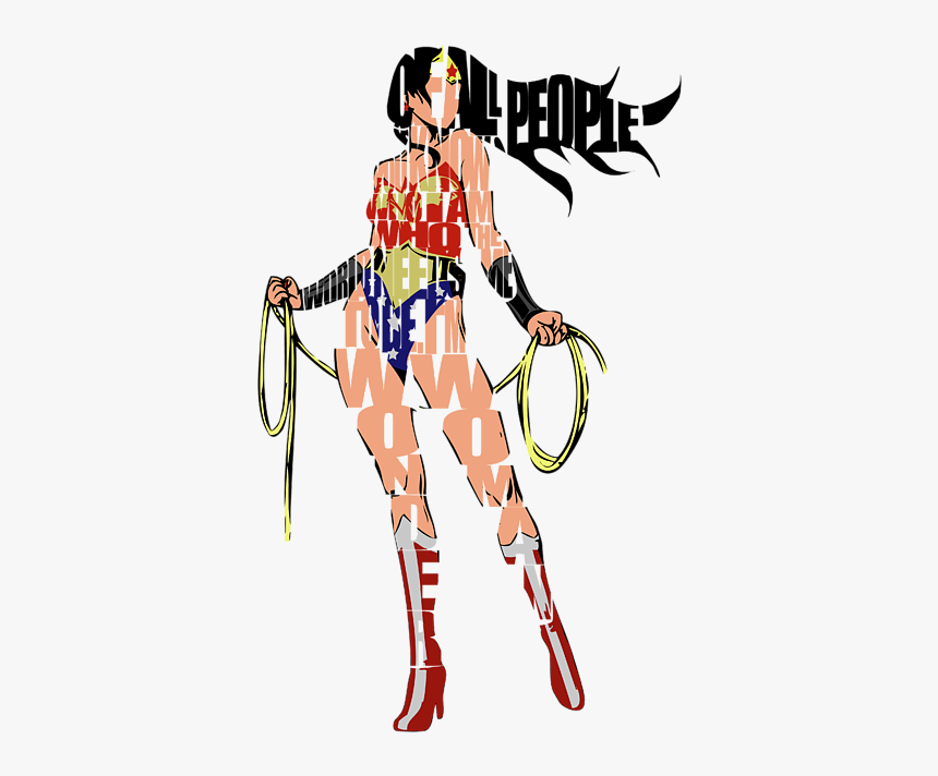 Wonder Woman Art Abstract, HD Png Download