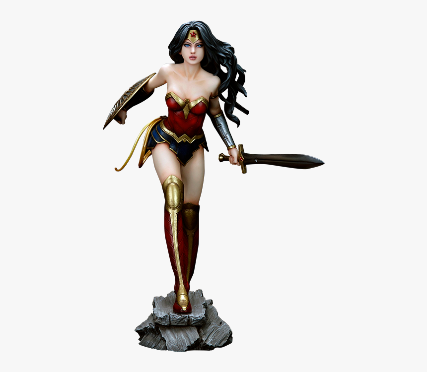 Dc Comics Wonder Woman Pvc Figure Yamato Silo 903177 - Wonder Woman Statue, HD Png Download