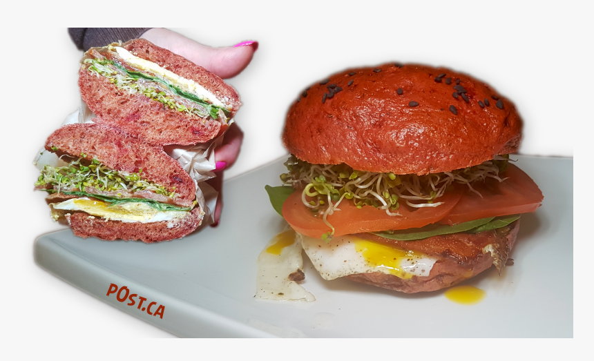 Beet Bagel Breakfast Sandwich Pinn, HD Png Download