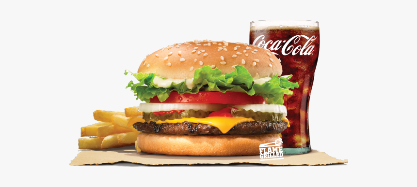 Cheese Value Meal - Whopper Jr With Cheese, HD Png Download