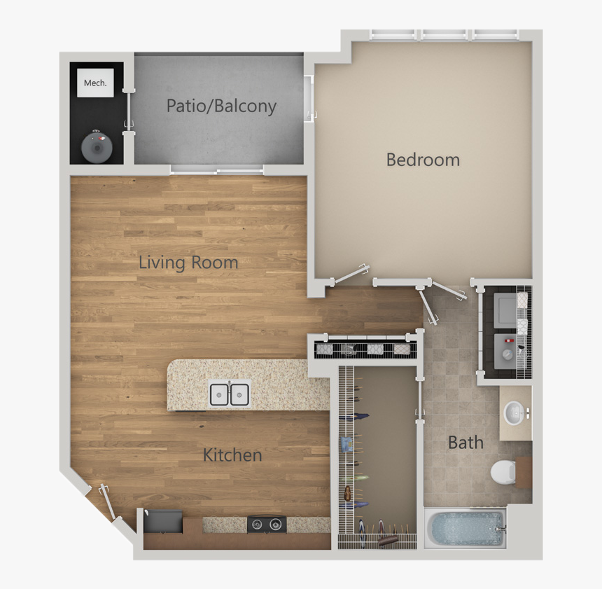 A2 - Floor Plan, HD Png Download