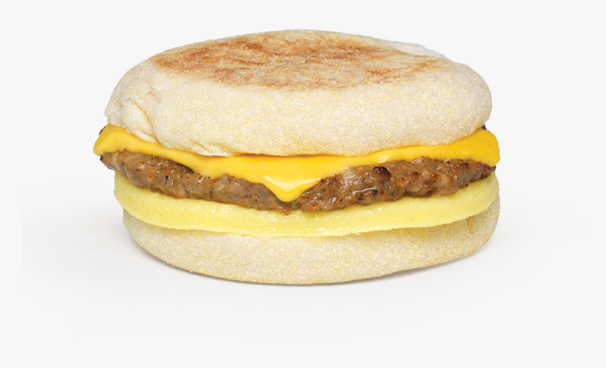 Transparent American Cheese Png - Sausage Egg And Cheese Muffin, Png Download