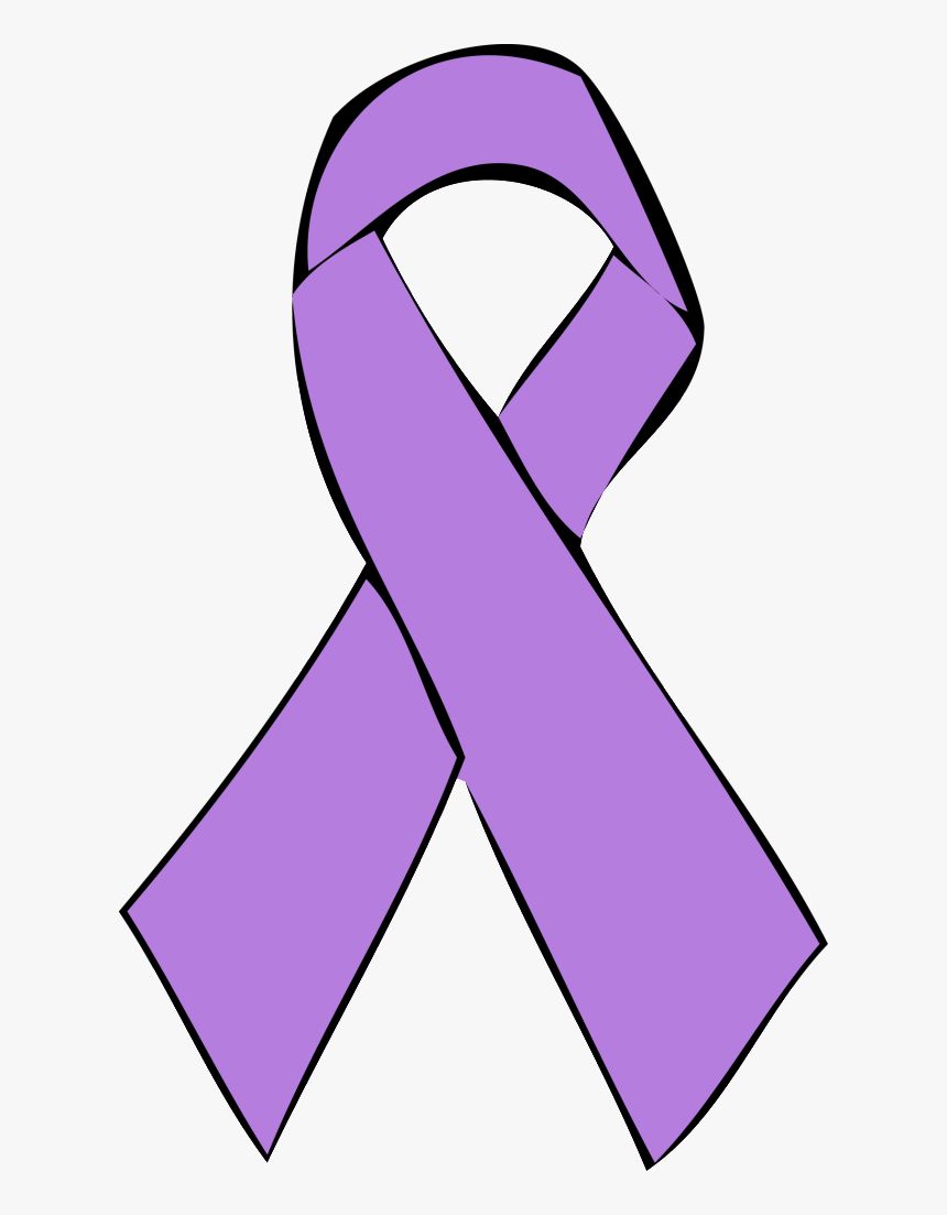 Brain Fighting Cliparts Zone - Purple Ribbon Transparent Background, HD Png Download