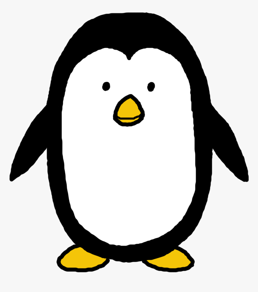 Winter Baby Penguin Clip Art Clip Art Winter Clipart - Draw A Simple Penguin, HD Png Download