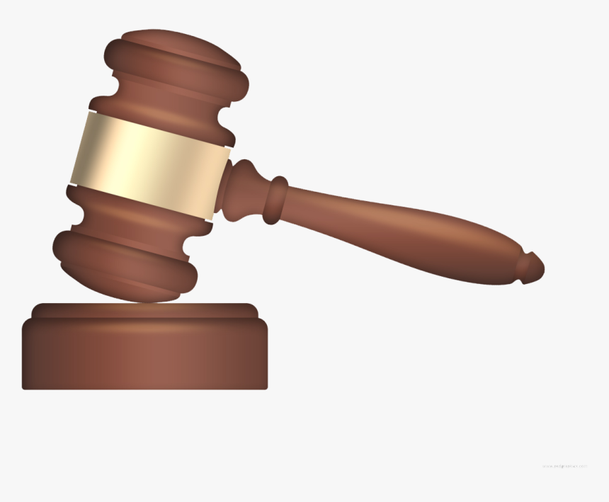 Png - Transparent Background Gavel Clipart Transparent, Png Download